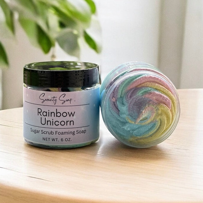 Rainbow Unicorn Foaming Sugar Scrub